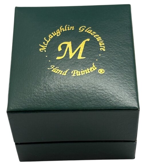 Hand-Painted McLaughlin Glazeware Presidential Lapel Pin In Gift Box - Picture 6 of 7